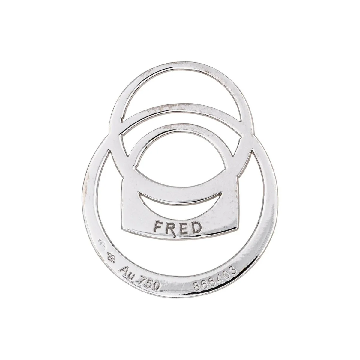 Pendentif FRED "Success" en or blanc - Image 2