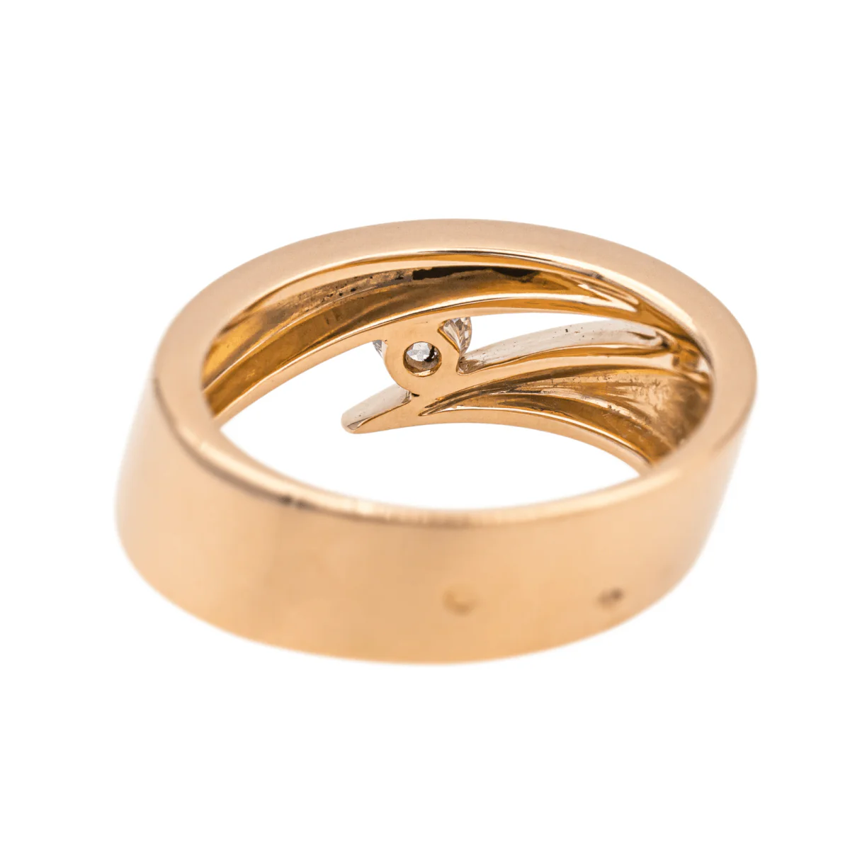 Bague Solitaire GAREL en or rose et diamant - Image 8