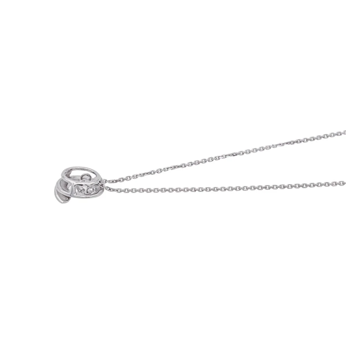 Collier Solitaire GAREL en or blanc et diamant - Image 5