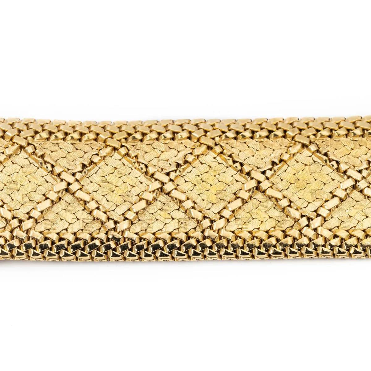 Bracelet Maille texturé GAY FRÈRES en or jaune - Image 3