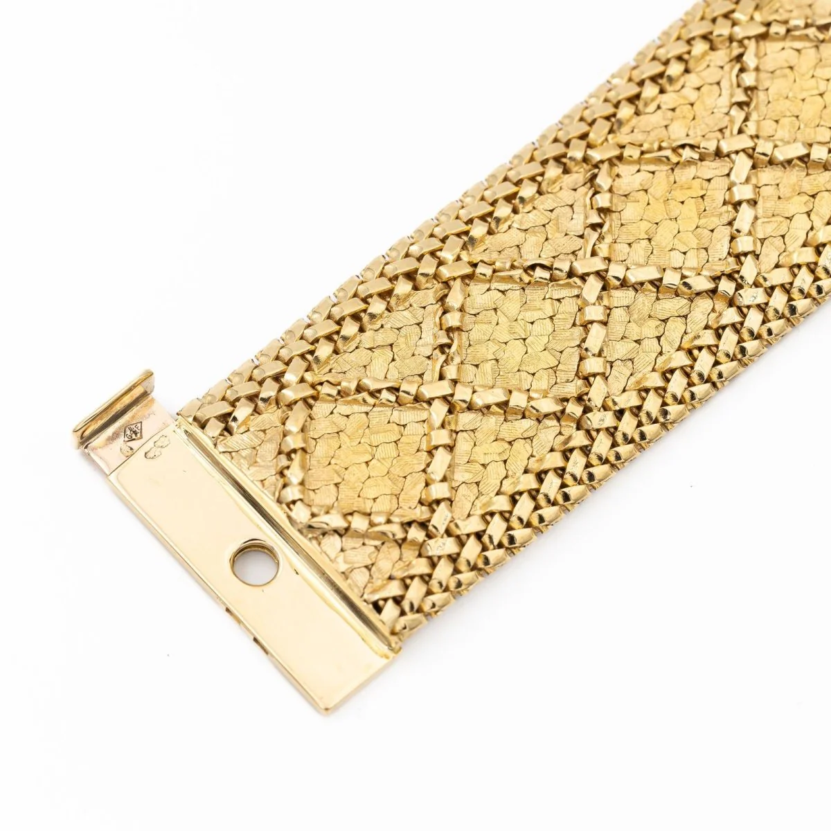 Bracelet Maille texturé GAY FRÈRES en or jaune - Image 5
