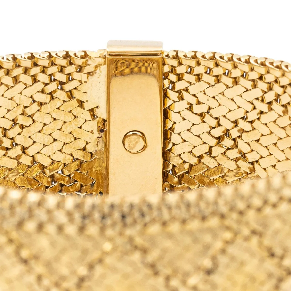 Bracelet Maille texturé GAY FRÈRES en or jaune - Image 7