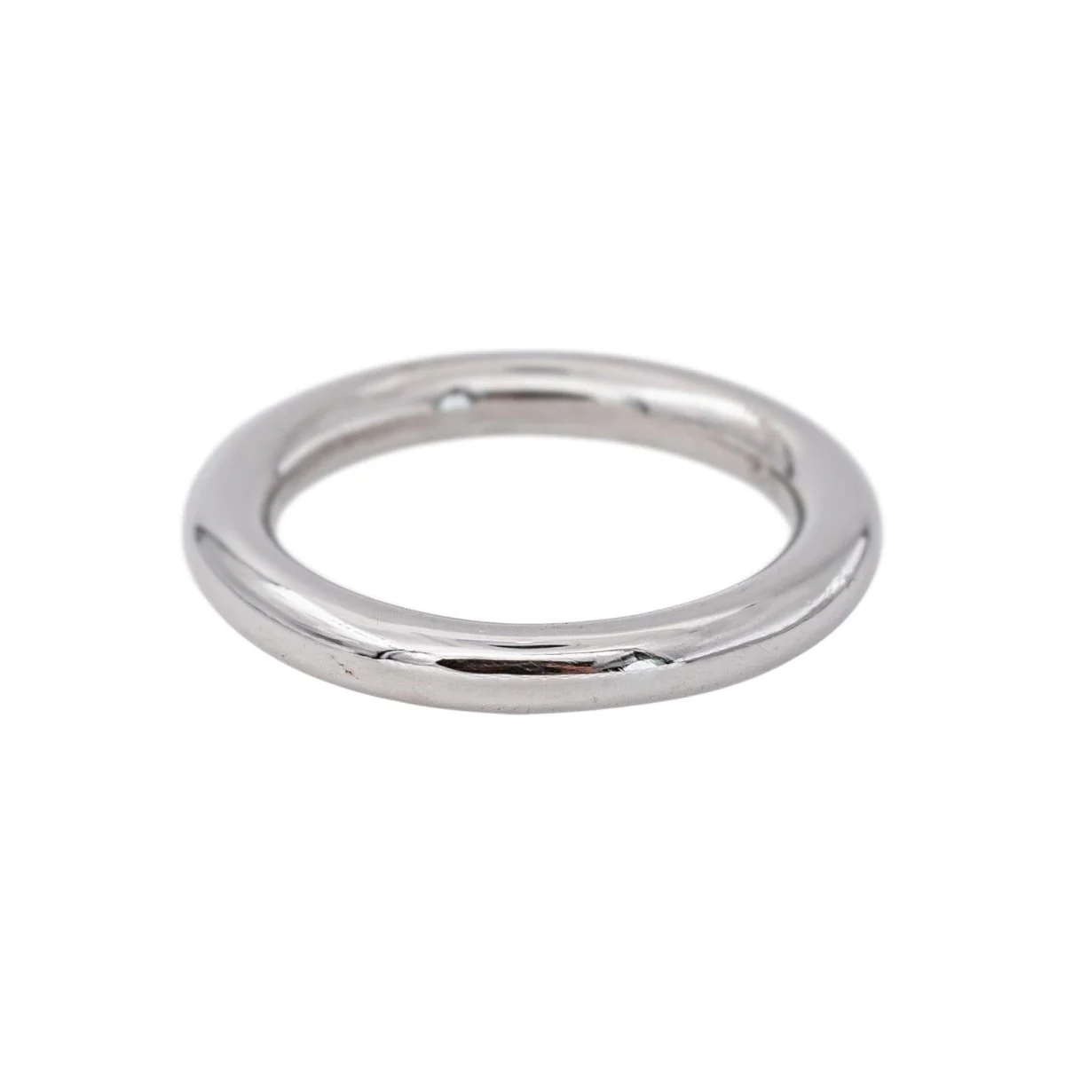 Bague Alliance GINETTE NY "Be my white domed band" en or blanc - Image 3