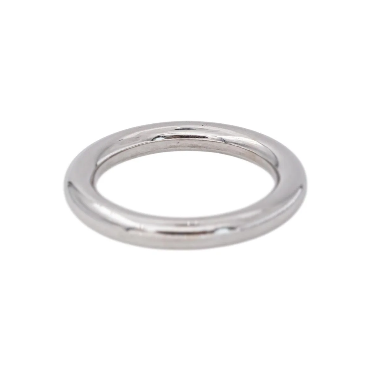 Bague Alliance GINETTE NY "Be my white domed band" en or blanc - Image 4