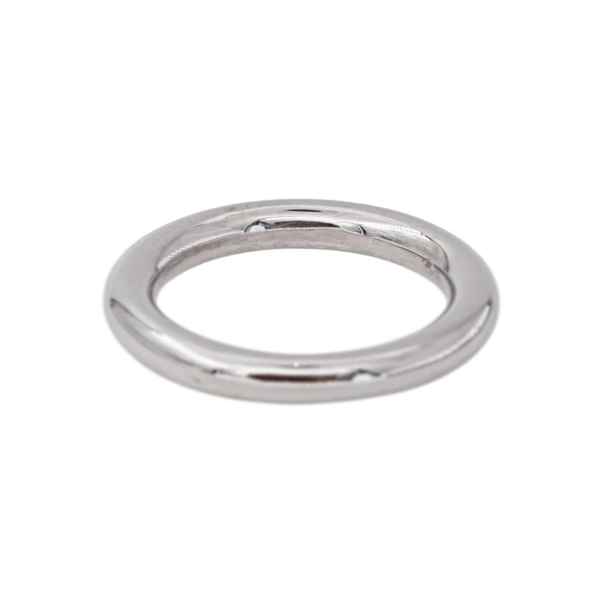 Bague Alliance GINETTE NY "Be my white domed band" en or blanc - Image 5