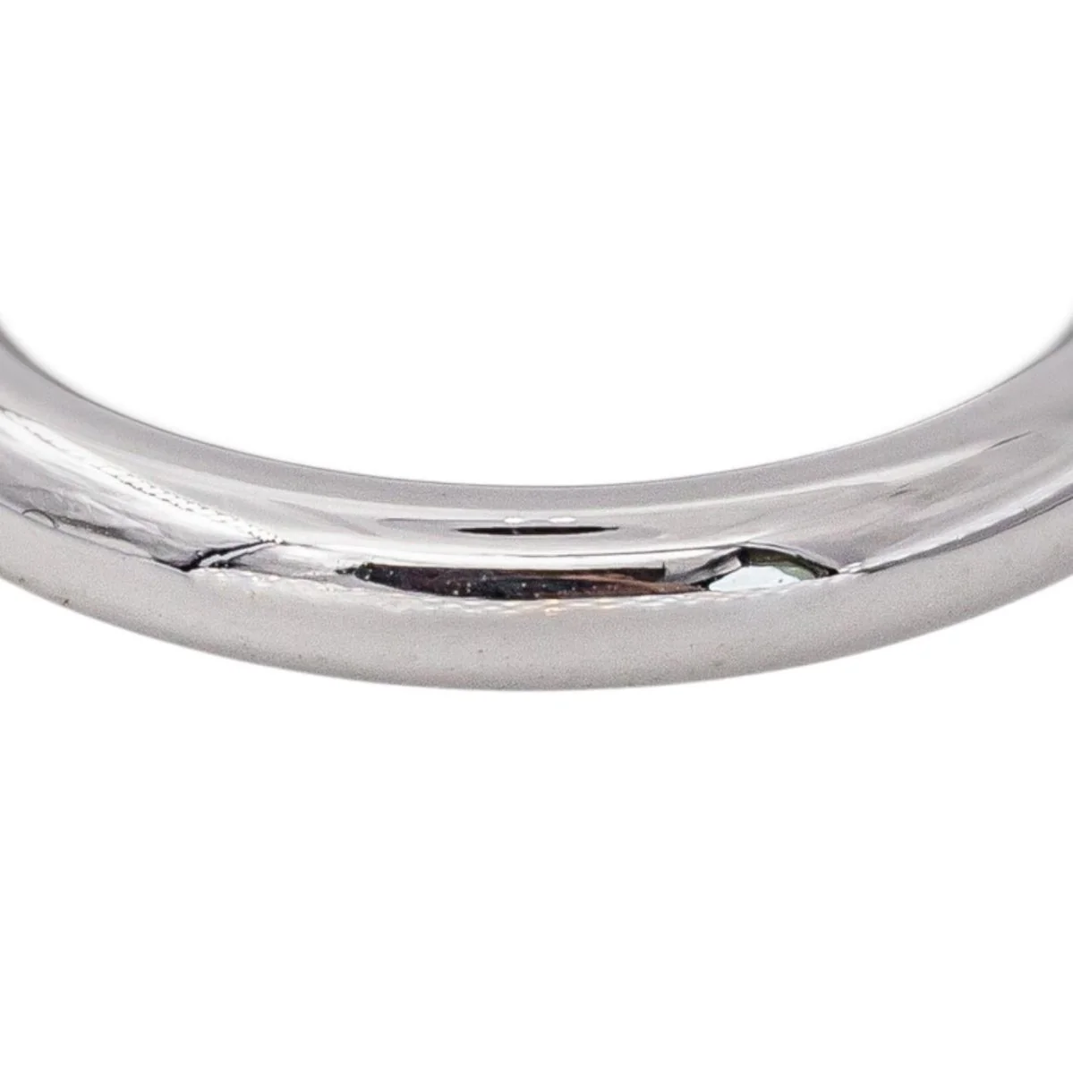 Bague Alliance GINETTE NY "Be my white domed band" en or blanc - Image 7