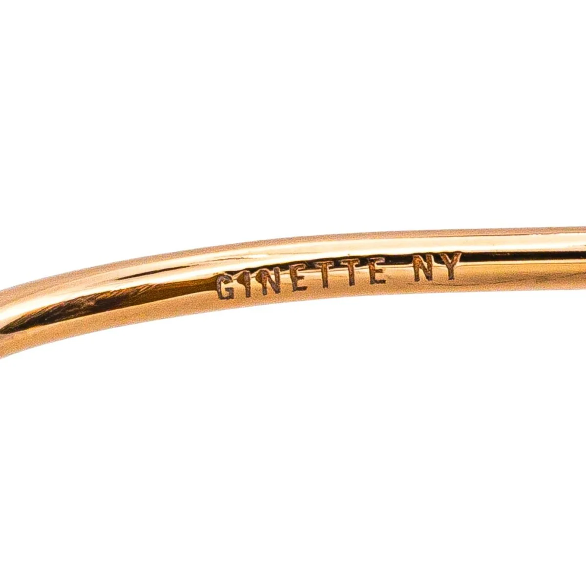 Bague Cocktail GINETTE NY "Ever Tiger Eye Disc" en or rose et oeil du tigre - Image 7