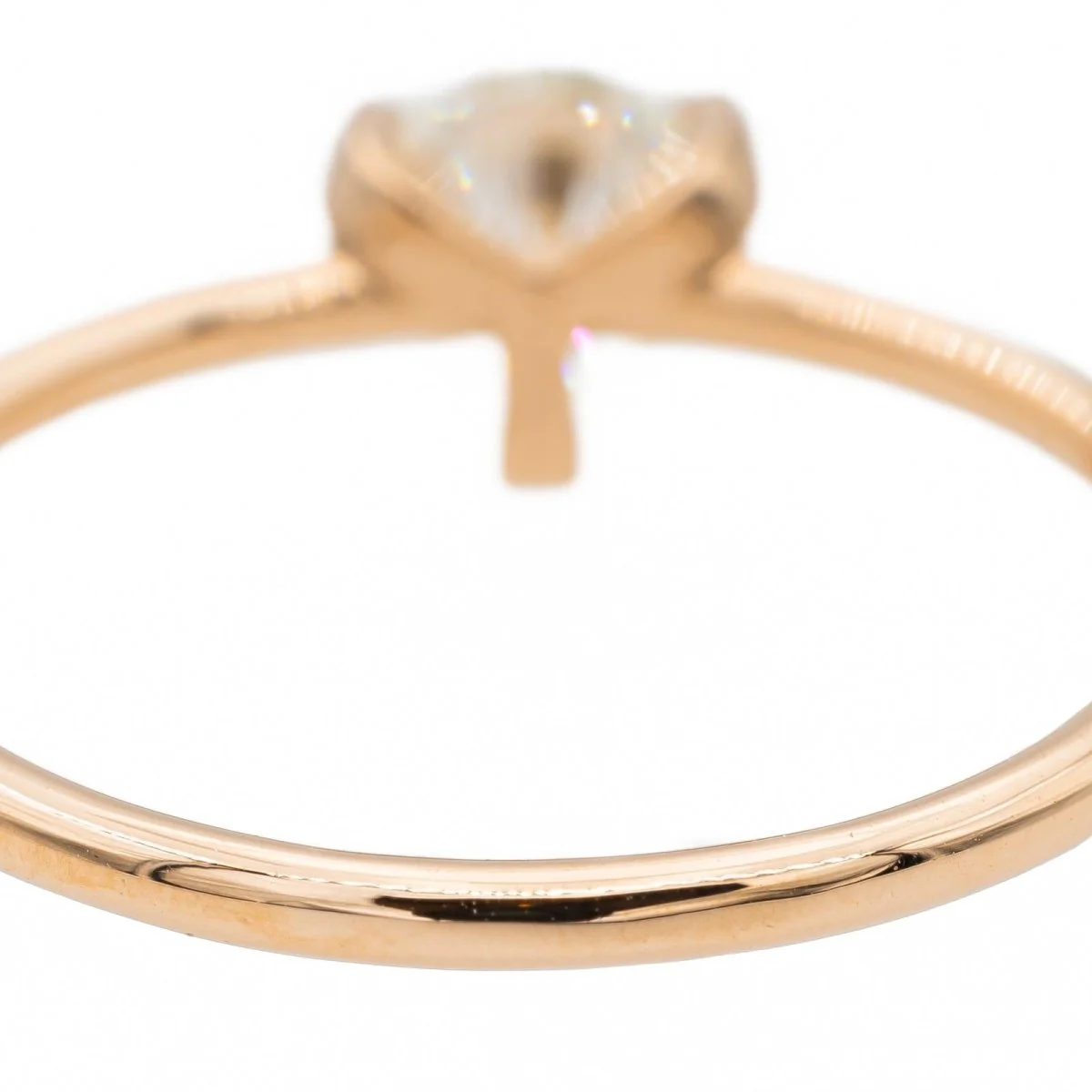 Bague Solitaire Ginette NY "Be Mine Maria" en or rose et diamant - Image 6