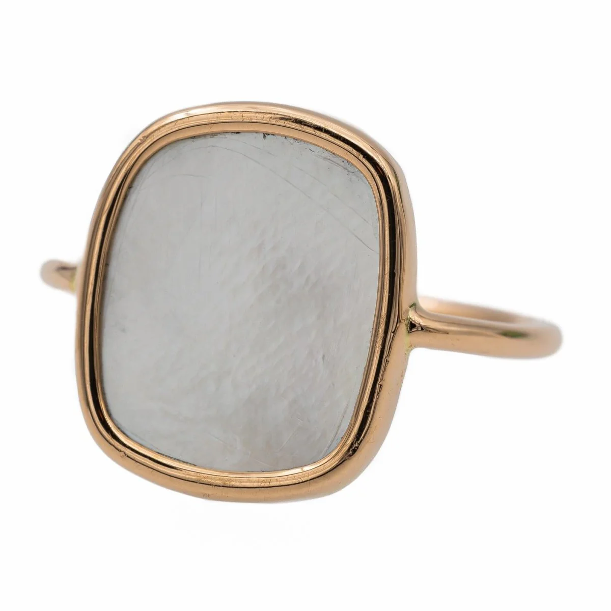 Ginette NY Bague White mop antique Or rose Nacre - Image 3
