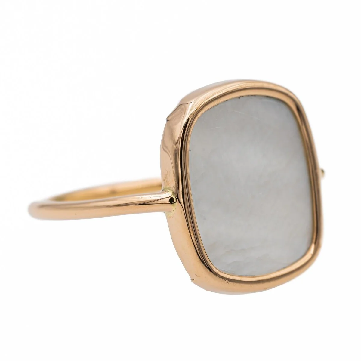 Ginette NY Bague White mop antique Or rose Nacre - Image 7