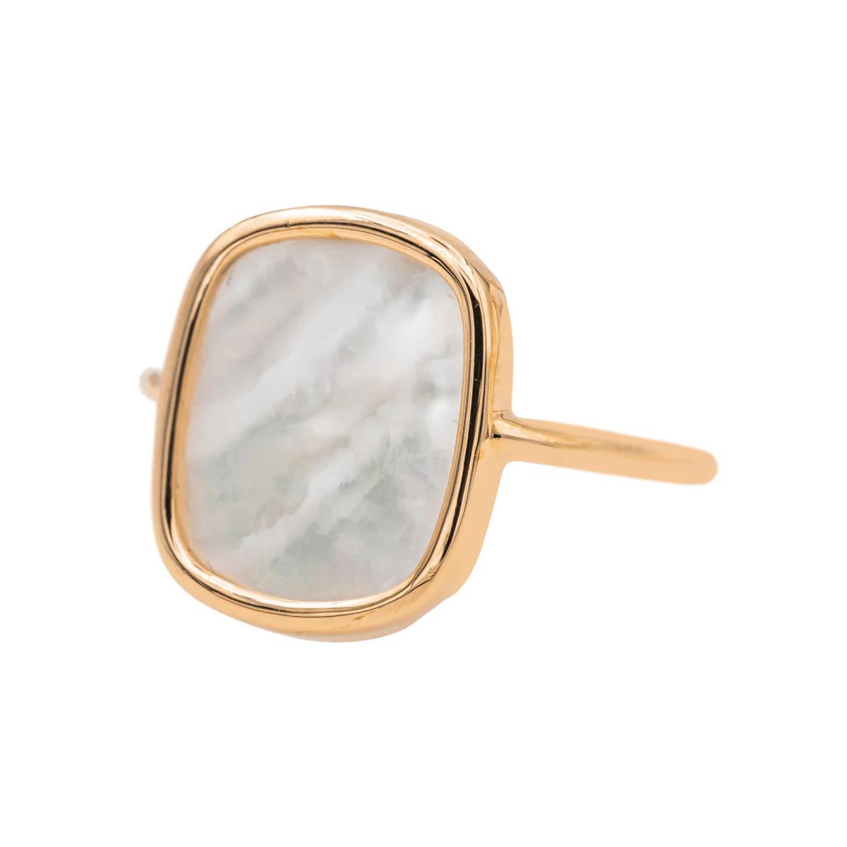 Ginette NY Bague White MOP antique ring Or rose Nacre - Image 2