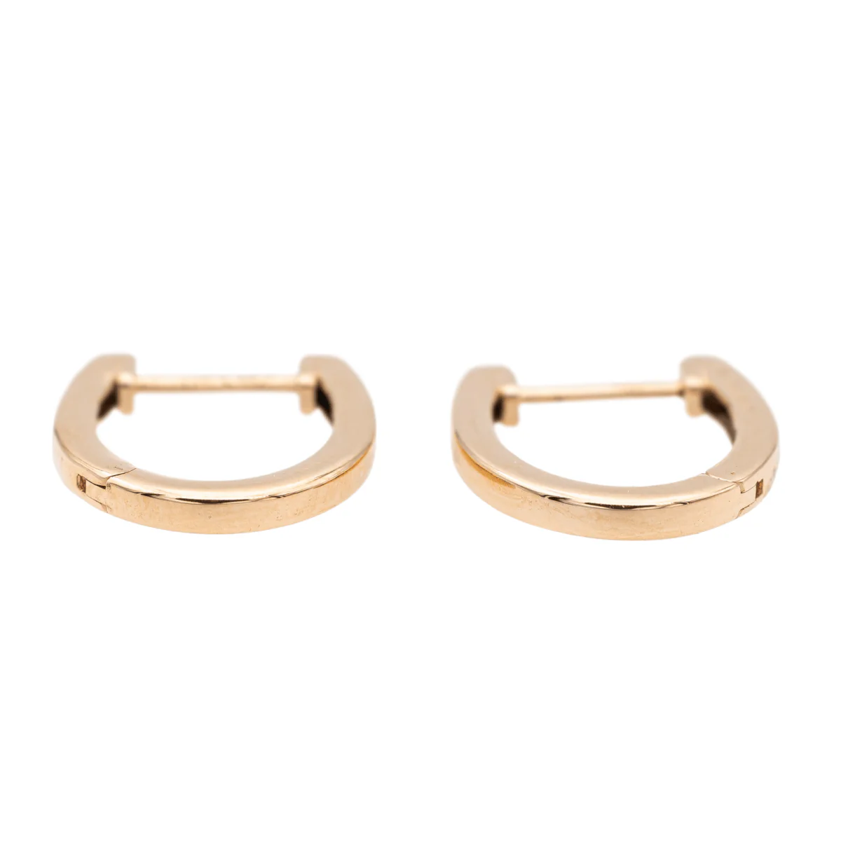 Ginette NY Boucles d'oreilles  Créoles Hoop Or rose - Image 4