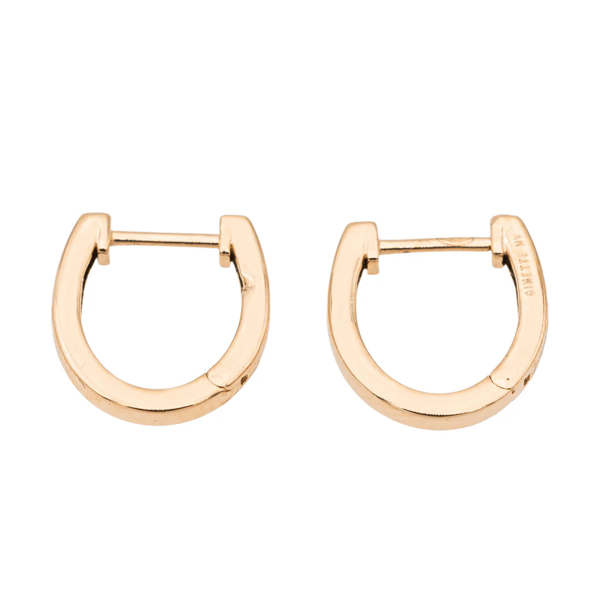 Ginette NY Boucles d'oreilles Créoles Hoop Or rose - Image 5
