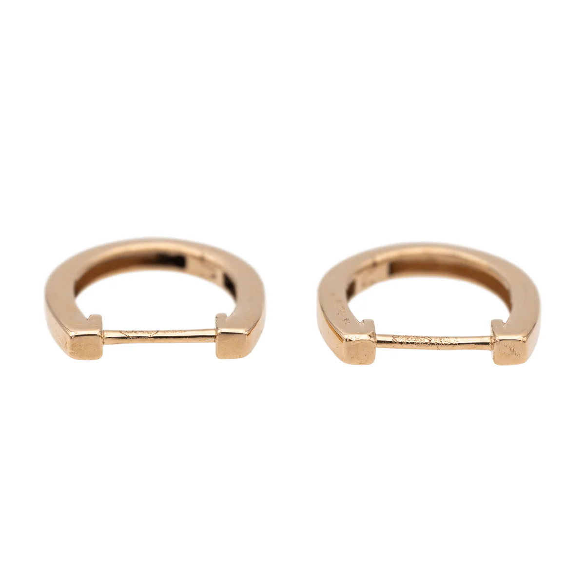 Ginette NY Boucles d'oreilles Créoles Hoop Or rose - Image 7