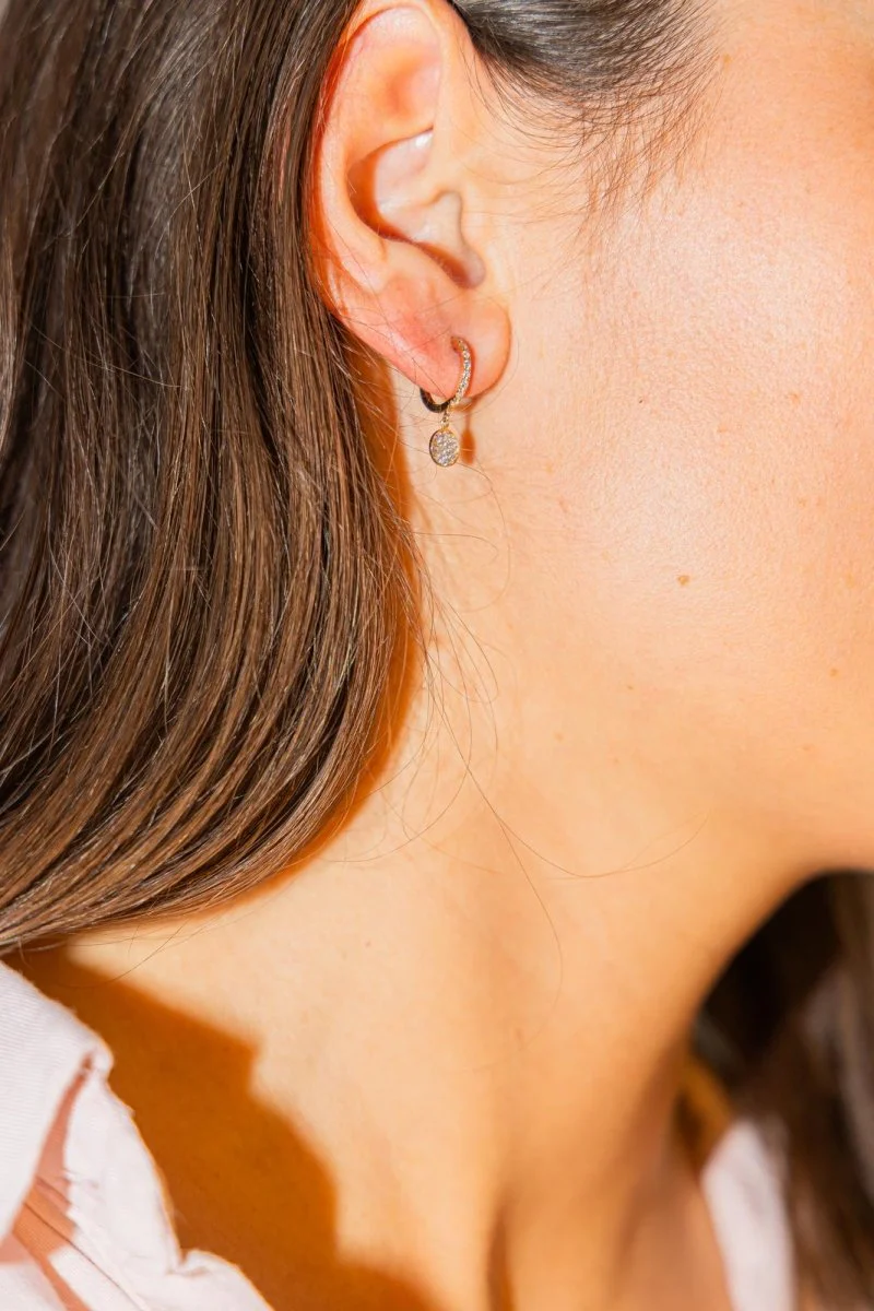 Ginette NY Boucles d'oreilles  Or rose Diamant - Image 2