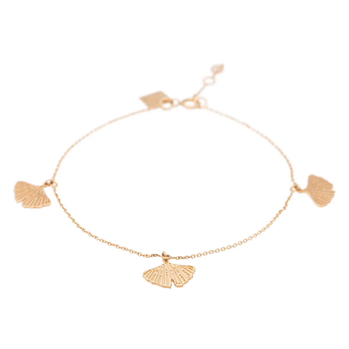 Ginette NY Bracelet Gingko Or rose