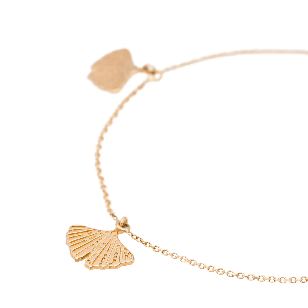 Ginette NY Bracelet Gingko Or rose - Image 4