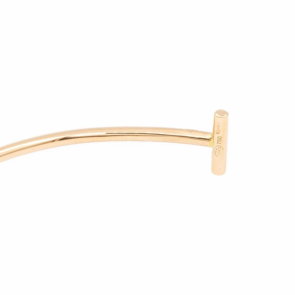 Bracelet Jonc GINETTE NY "Gold Strip Bangle" en Or rose - Image 7