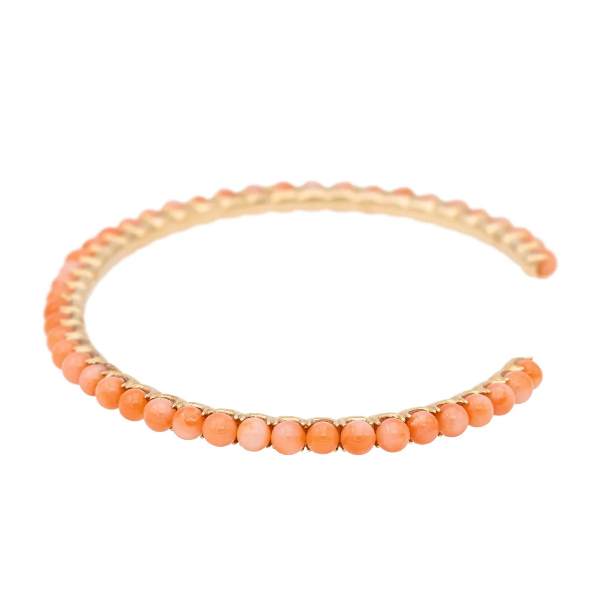 Bracelet GINETTE NY, "Maria", en Or rose et Corail - Image 3