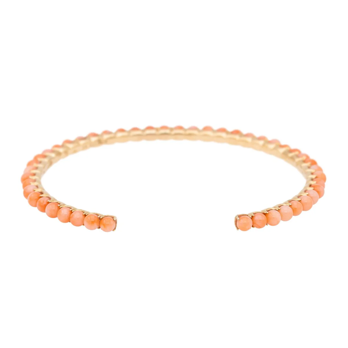 Bracelet GINETTE NY, "Maria", en Or rose et Corail - Image 4