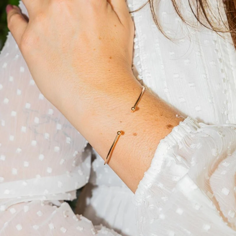 Bracelet Jonc GINETTE NY en or rose - Image 2