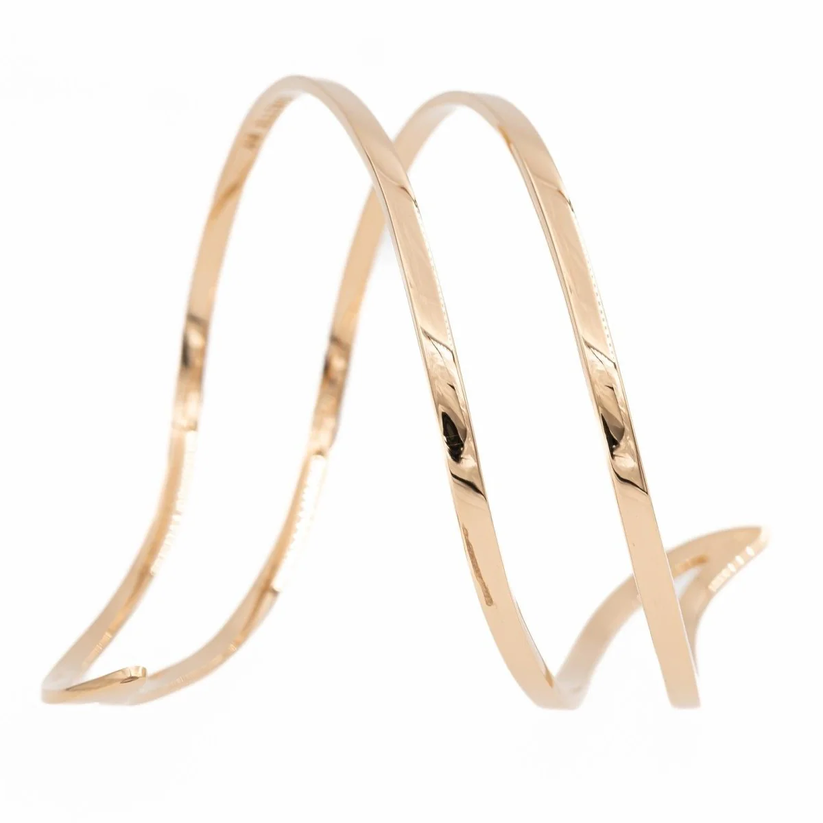 Bracelet Jonc GINETTE NY "Wise Cuff" en or rose - Image 3