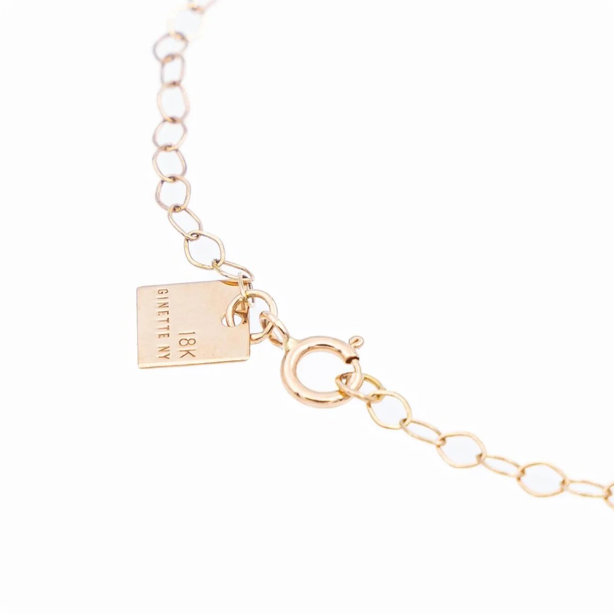 Ginette NY Bracelet Mini Diamond Ever Disc Bracelet Or rose diamant - Image 2