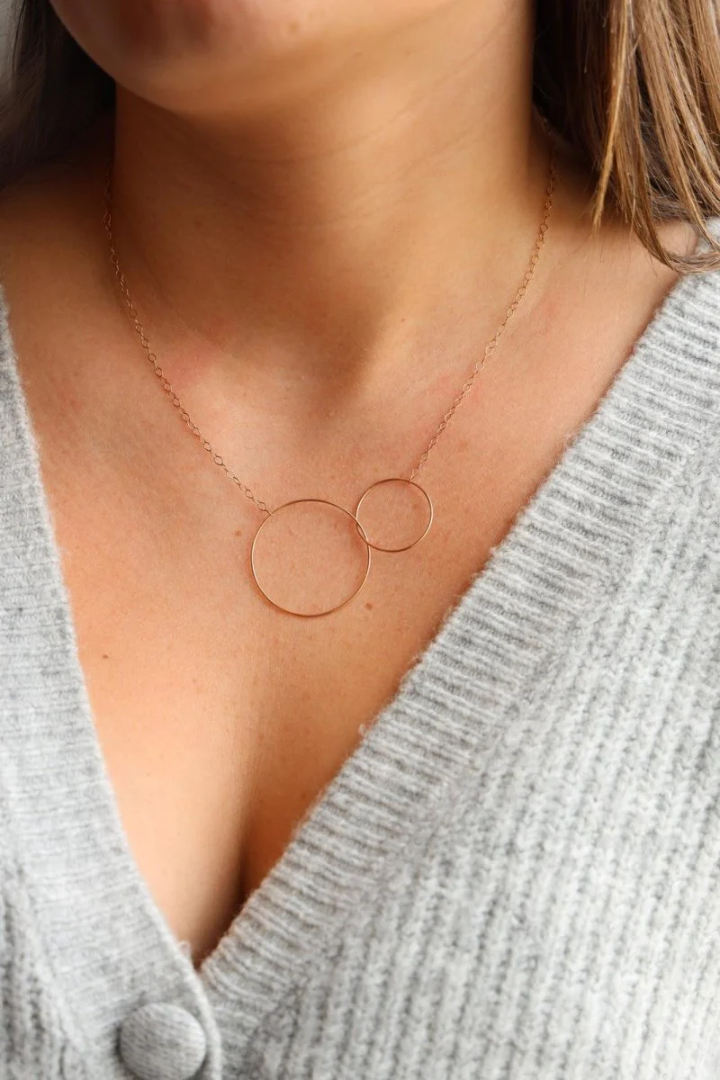 Ginette NY Collier cercle Fusion Necklace Or jaune - Image 2