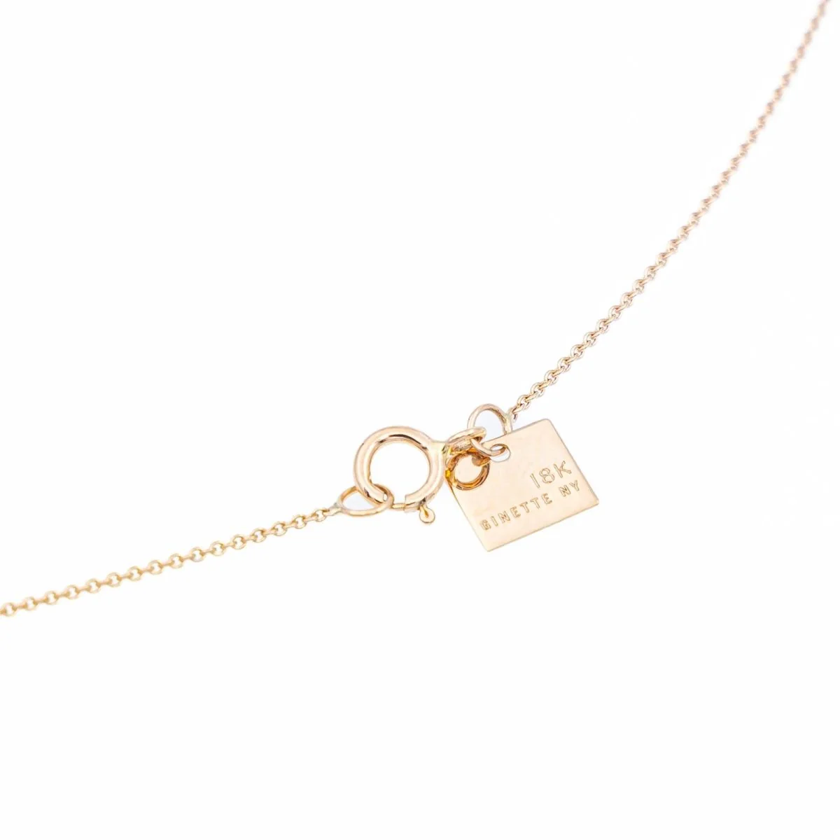 Ginette NY Collier "Diamond Star Necklace" en or rose et diamants - Image 4