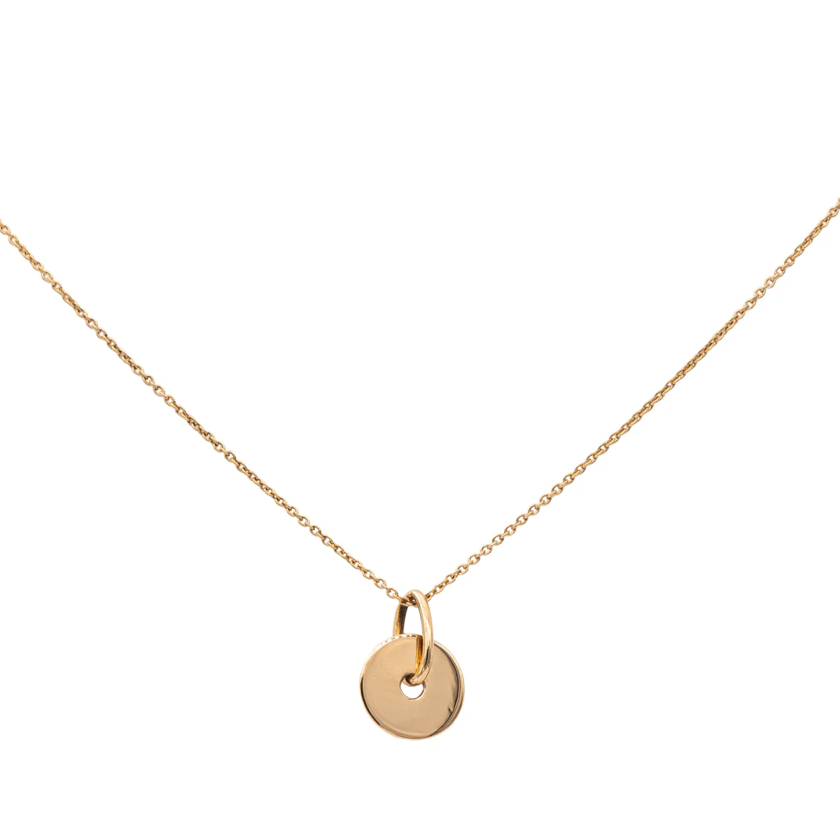 Collier Pendentif GINETTE NY "Donut" en or rose