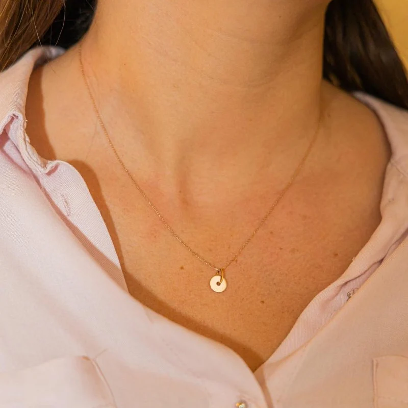 Collier Pendentif GINETTE NY "Donut" en or rose - Image 2