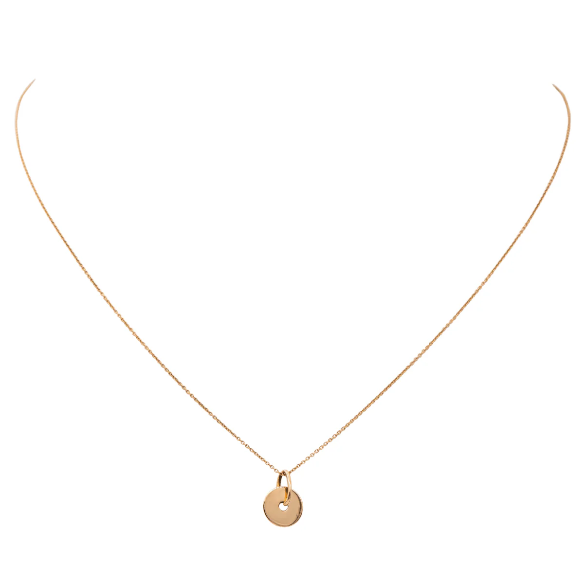 Collier Pendentif GINETTE NY "Donut" en or rose - Image 3