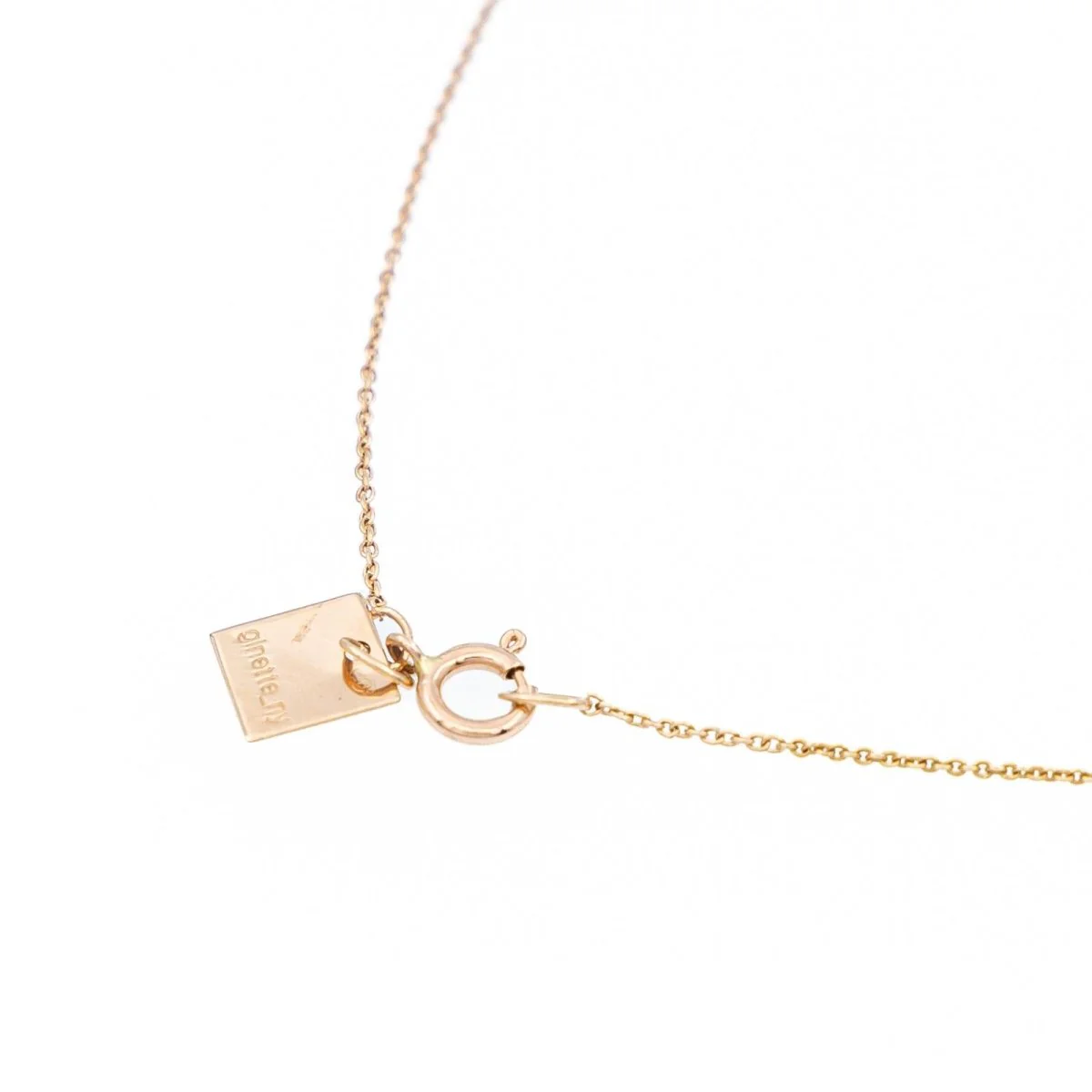 Ginette NY Collier Jumbo Tanger on Chain Or rose - Image 6