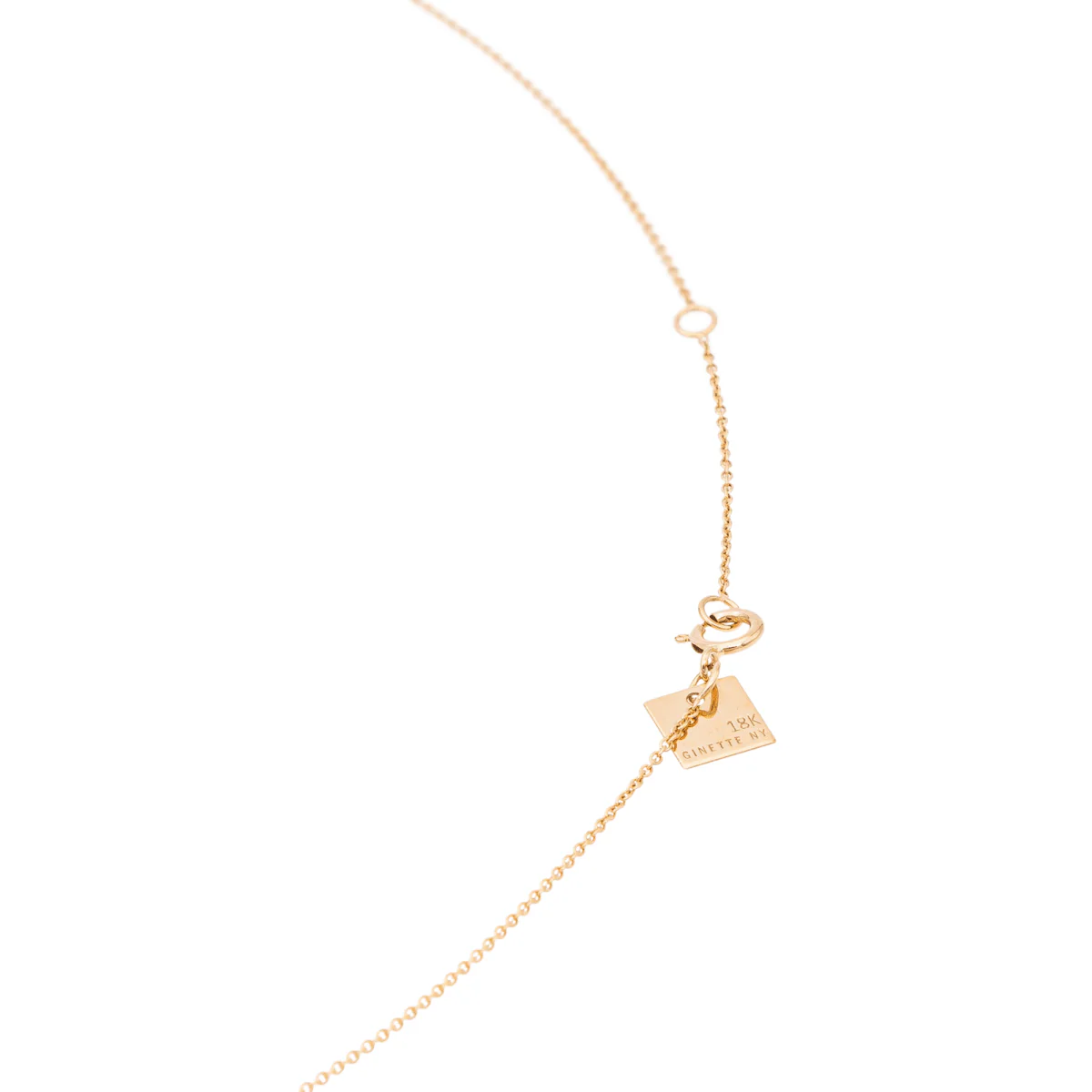 Ginette NY Collier Mini ever disc Or rose Diamant - Image 4