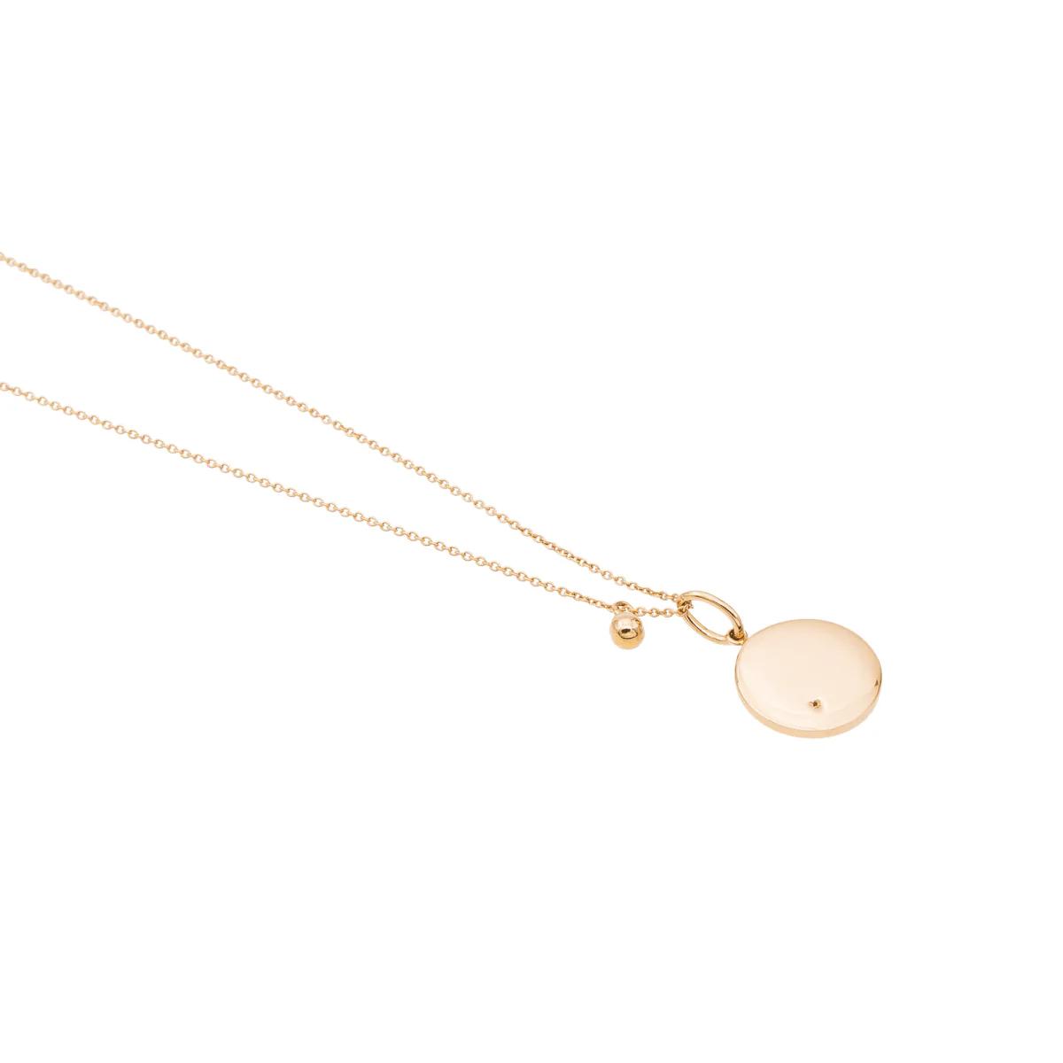 Ginette NY Collier Mini ever disc Or rose Diamant - Image 5
