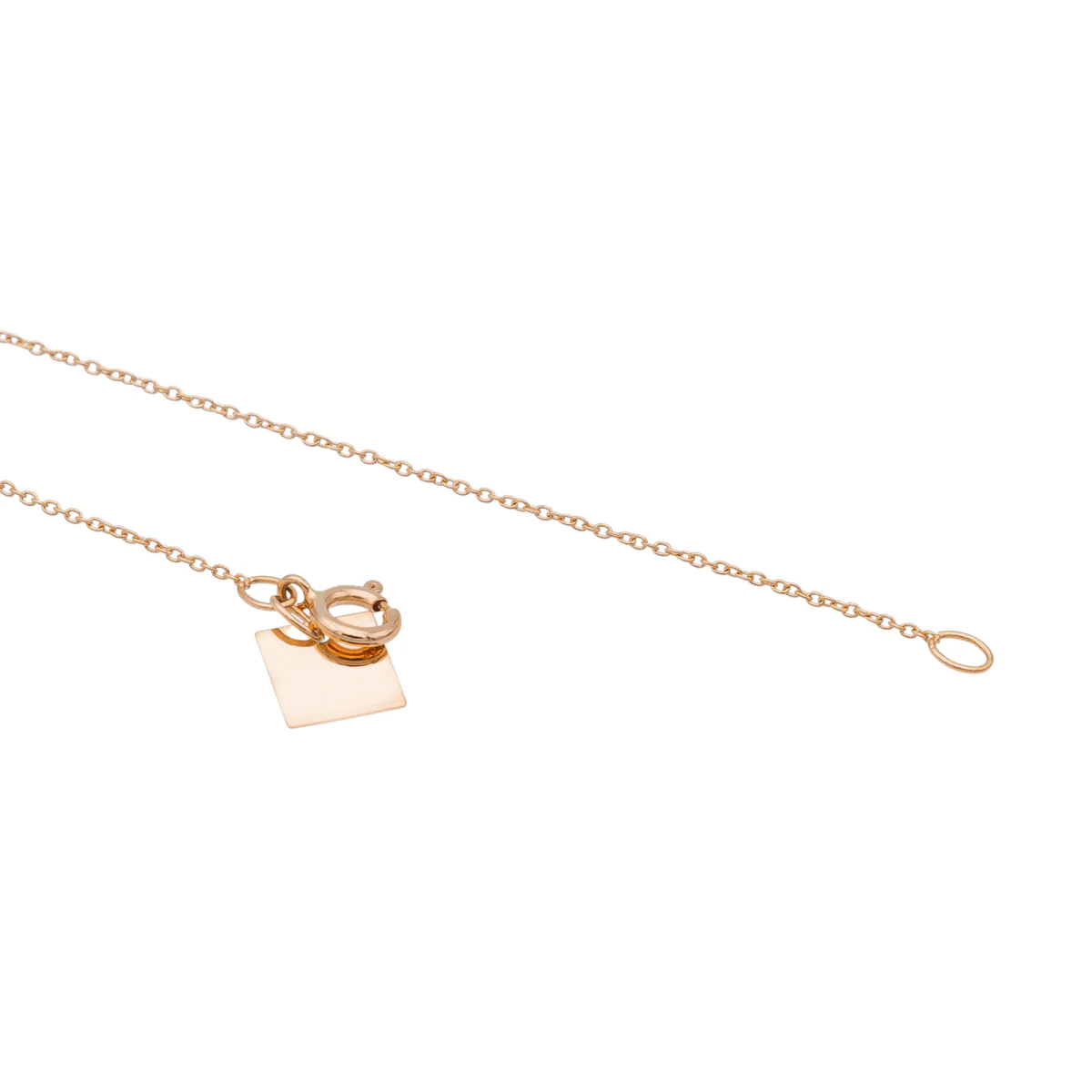 Ginette NY Collier Pendentif Baby Lace Monogram Or rose - Image 6