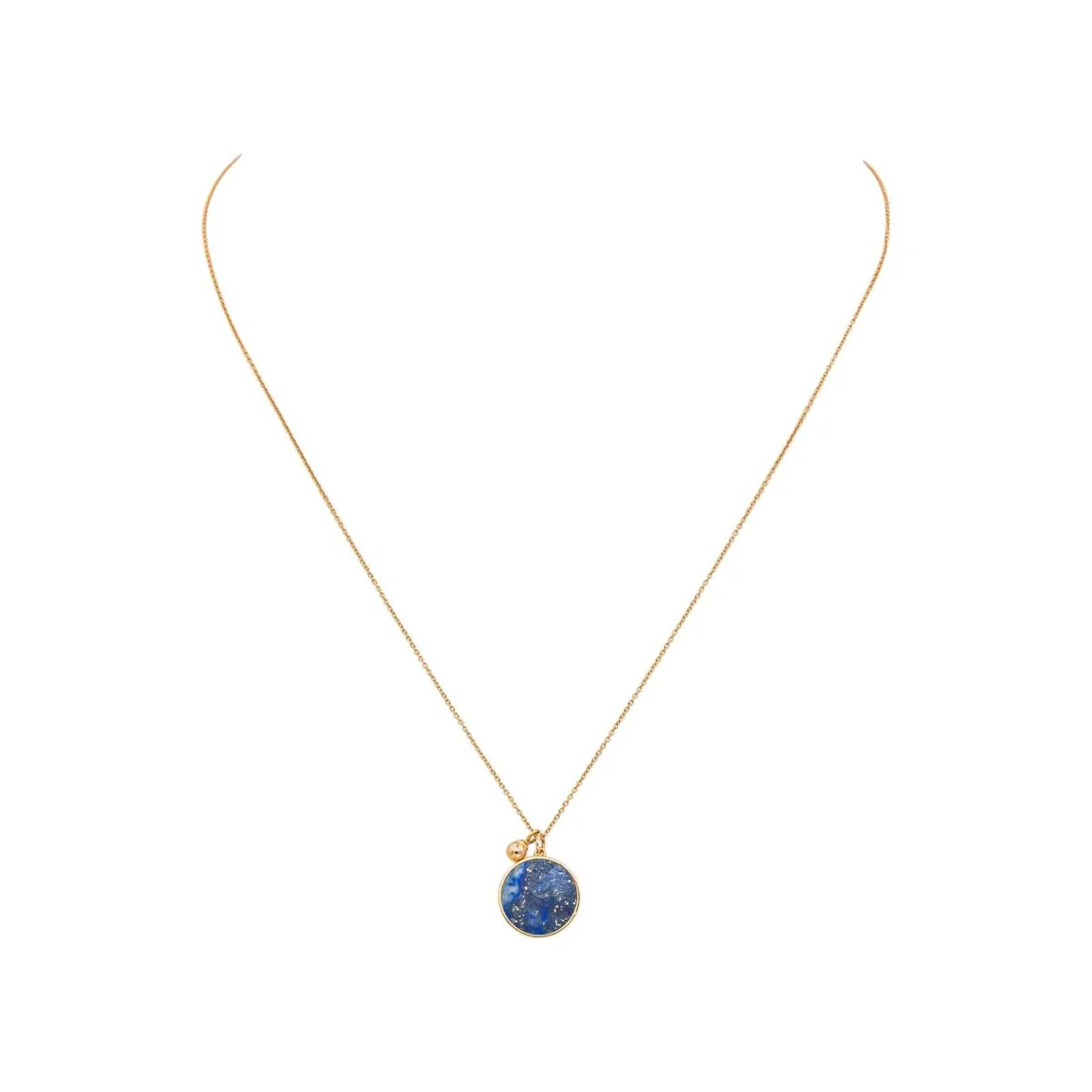 Collier Pendentif GINETTE NY "Ever Lapis" en or rose et lapis-lazuli - Image 3