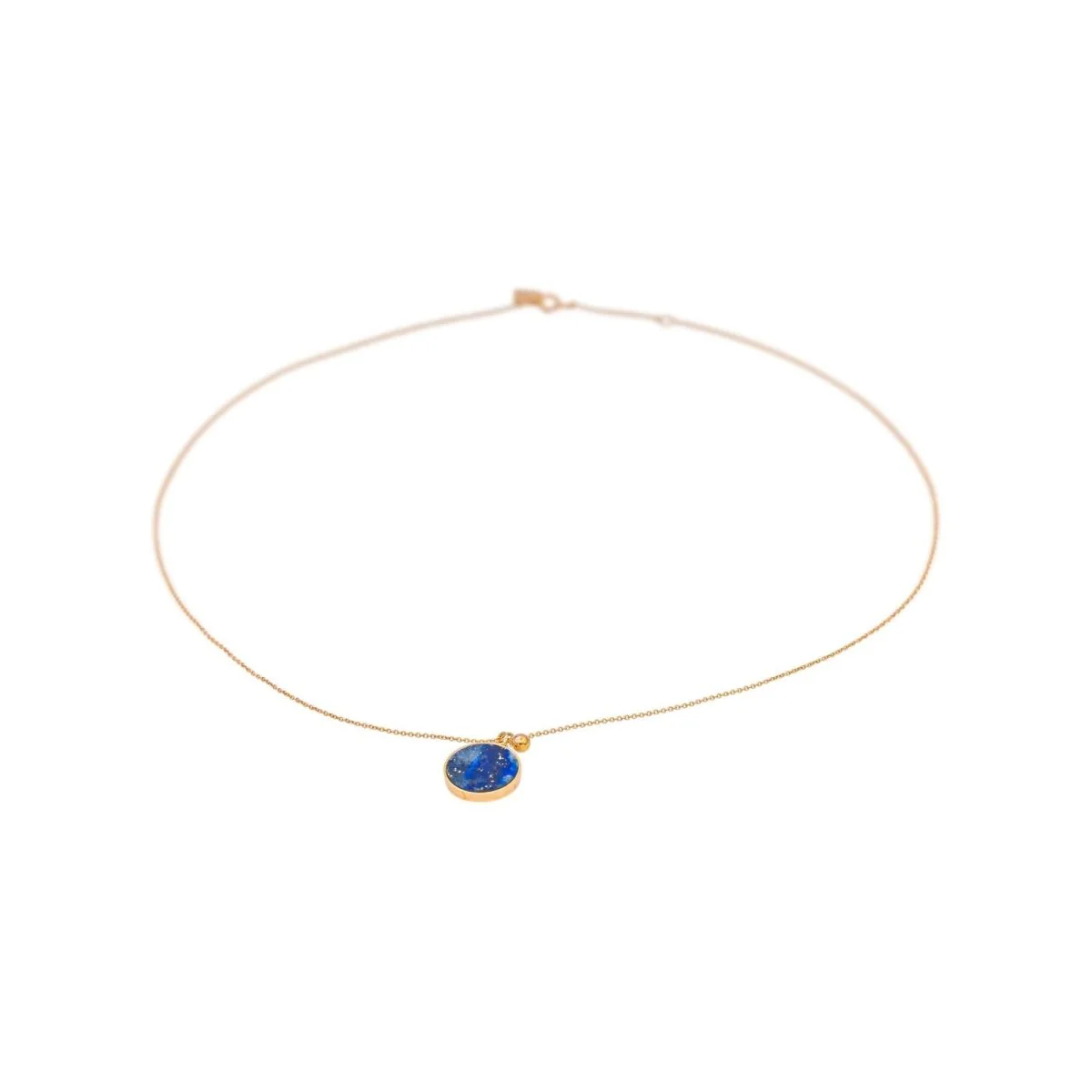 Collier Pendentif GINETTE NY "Ever Lapis" en or rose et lapis-lazuli - Image 4