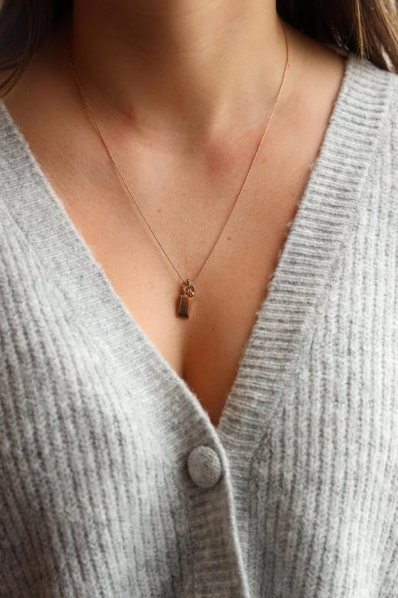 Ginette NY Collier Pendentif Mini Ever Charm Necklace Or rose - Image 2