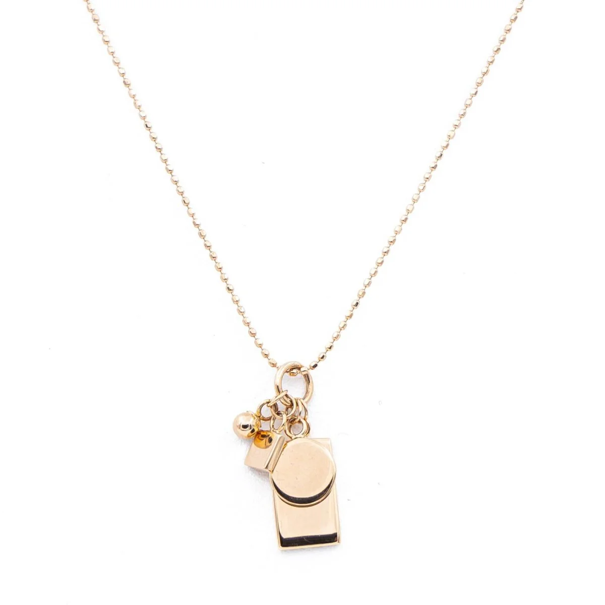 Ginette NY Collier Pendentif Mini Ever Charm Necklace Or rose - Image 3