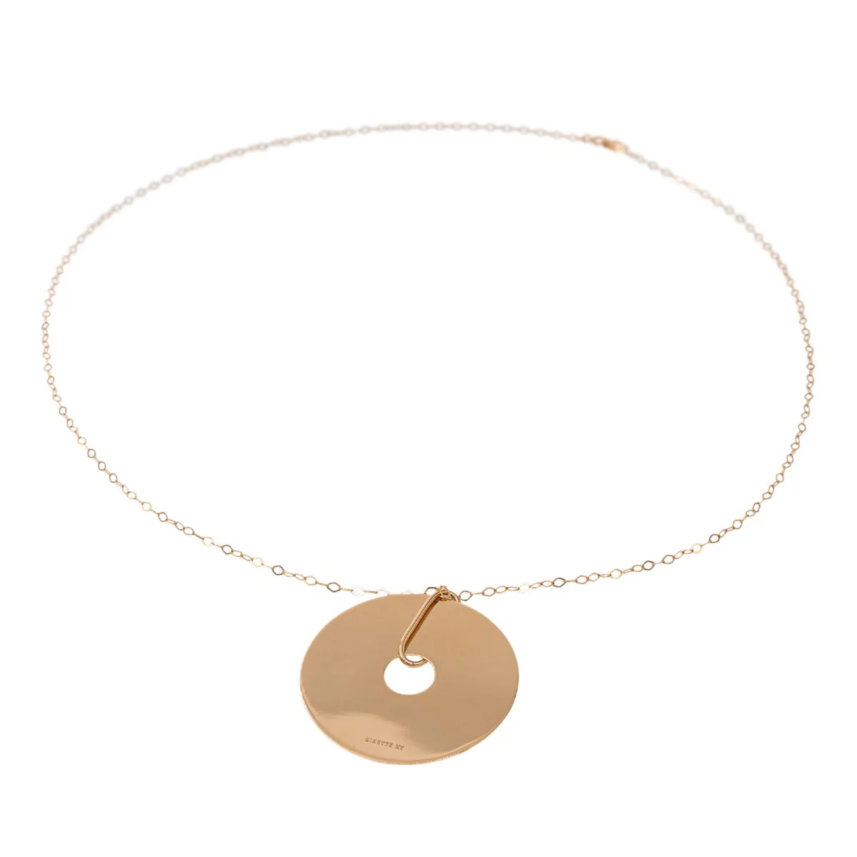 Collier GINETTE NY "Jumbo donut" en or rose - Image 3