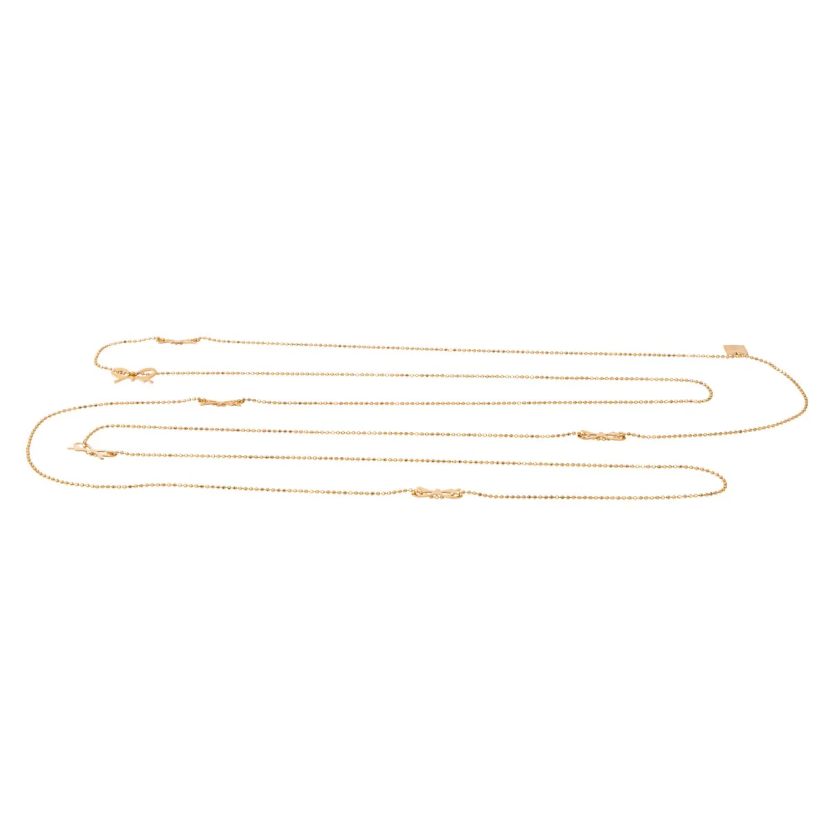 Collier GINETTE NY "Sautoir Bow" en or rose - Image 3