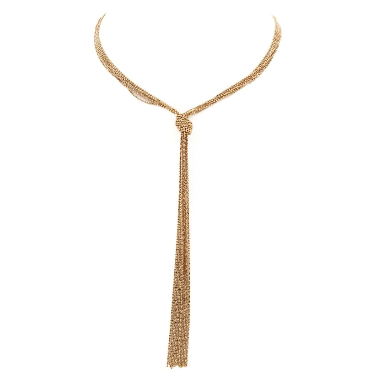 Ginette NY Collier Sautoir Unchained Or rose