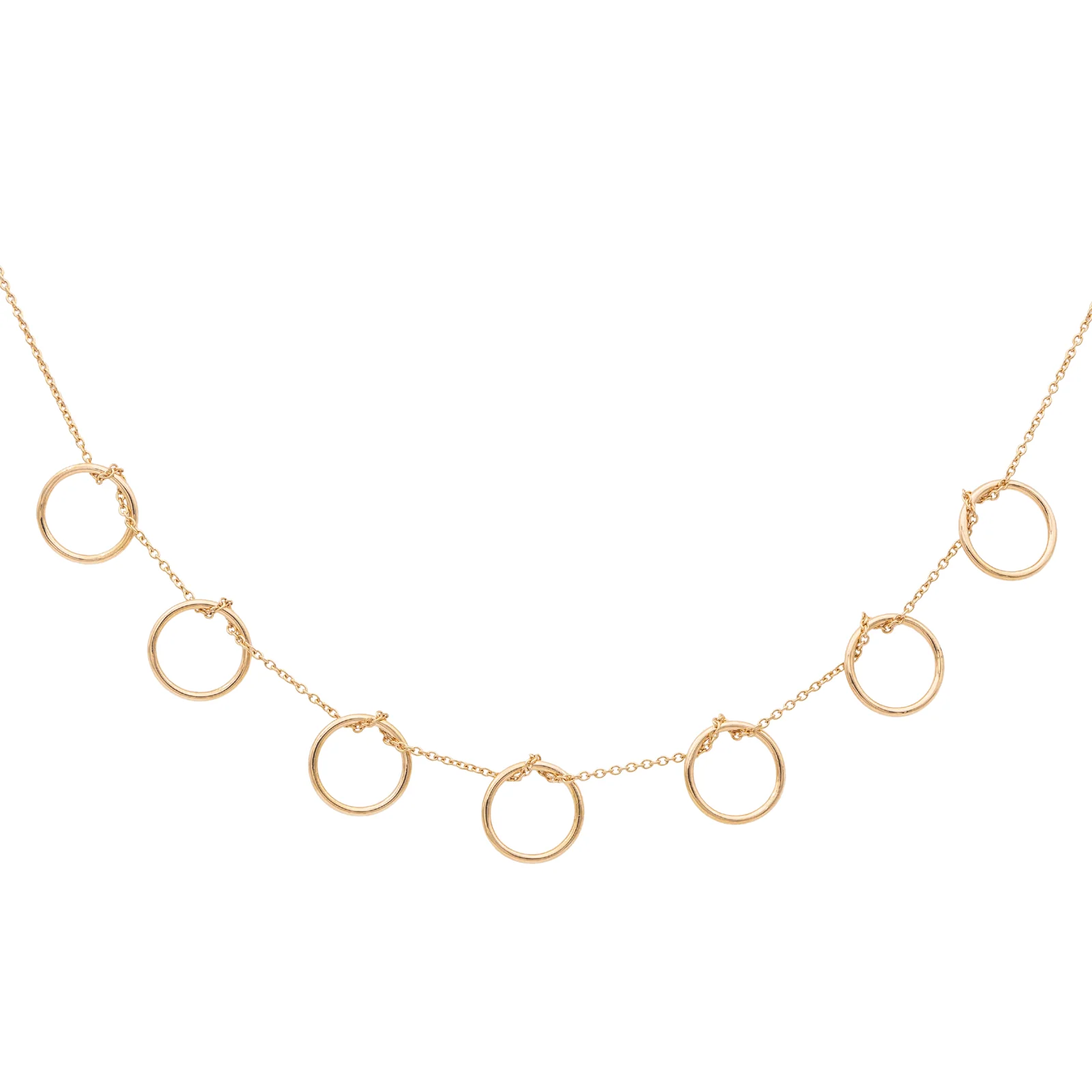 Ginette NY Collier Tiny Seven Circles Or rose - Image 5