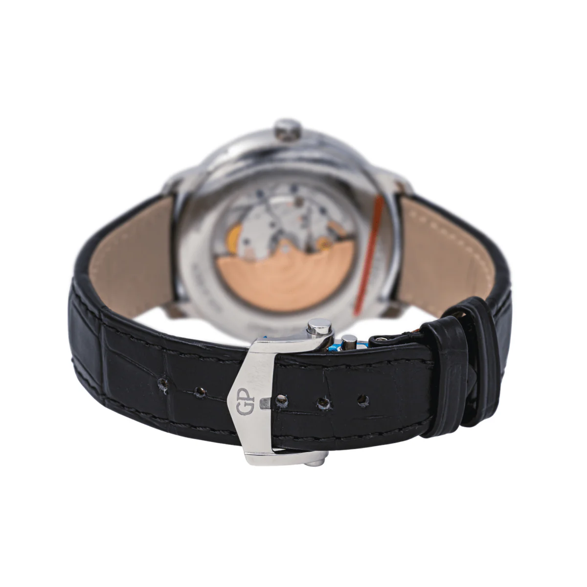 Montre GIRARD-PERREGAUX "Infinity" en acier, saphir et cuir - Image 5