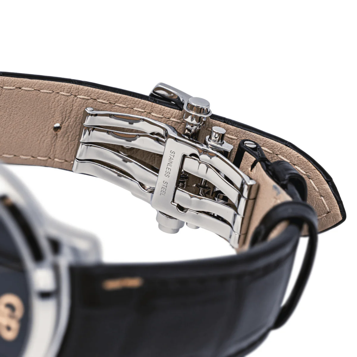 Montre GIRARD-PERREGAUX "Infinity" en acier, saphir et cuir - Image 7
