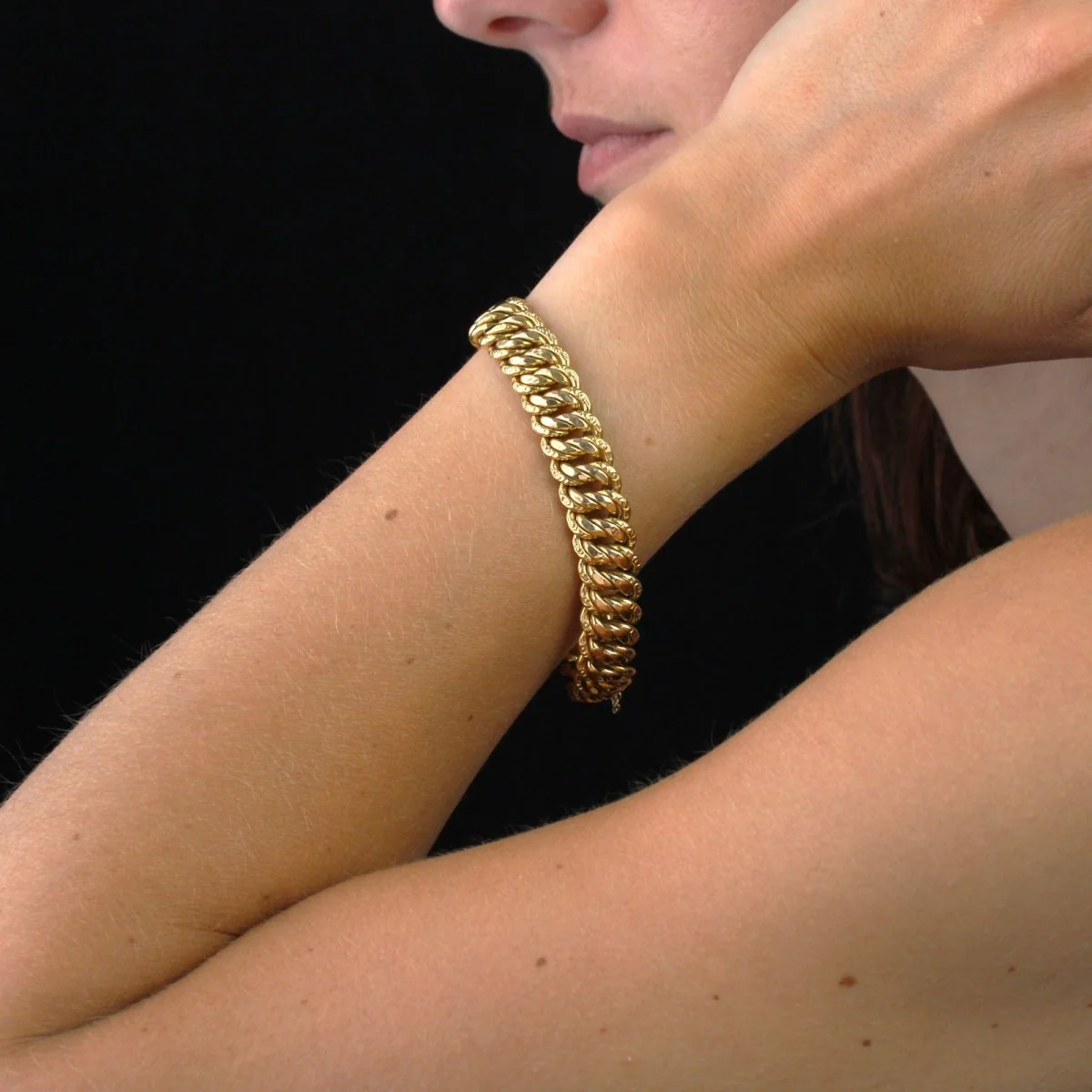 Bracelet Maille en or jaune - Image 2