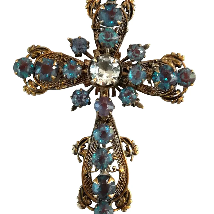 Pendentif en argent et saphirets