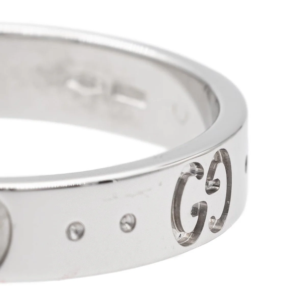 Gucci Bague Fine Icon Or blanc - Image 5