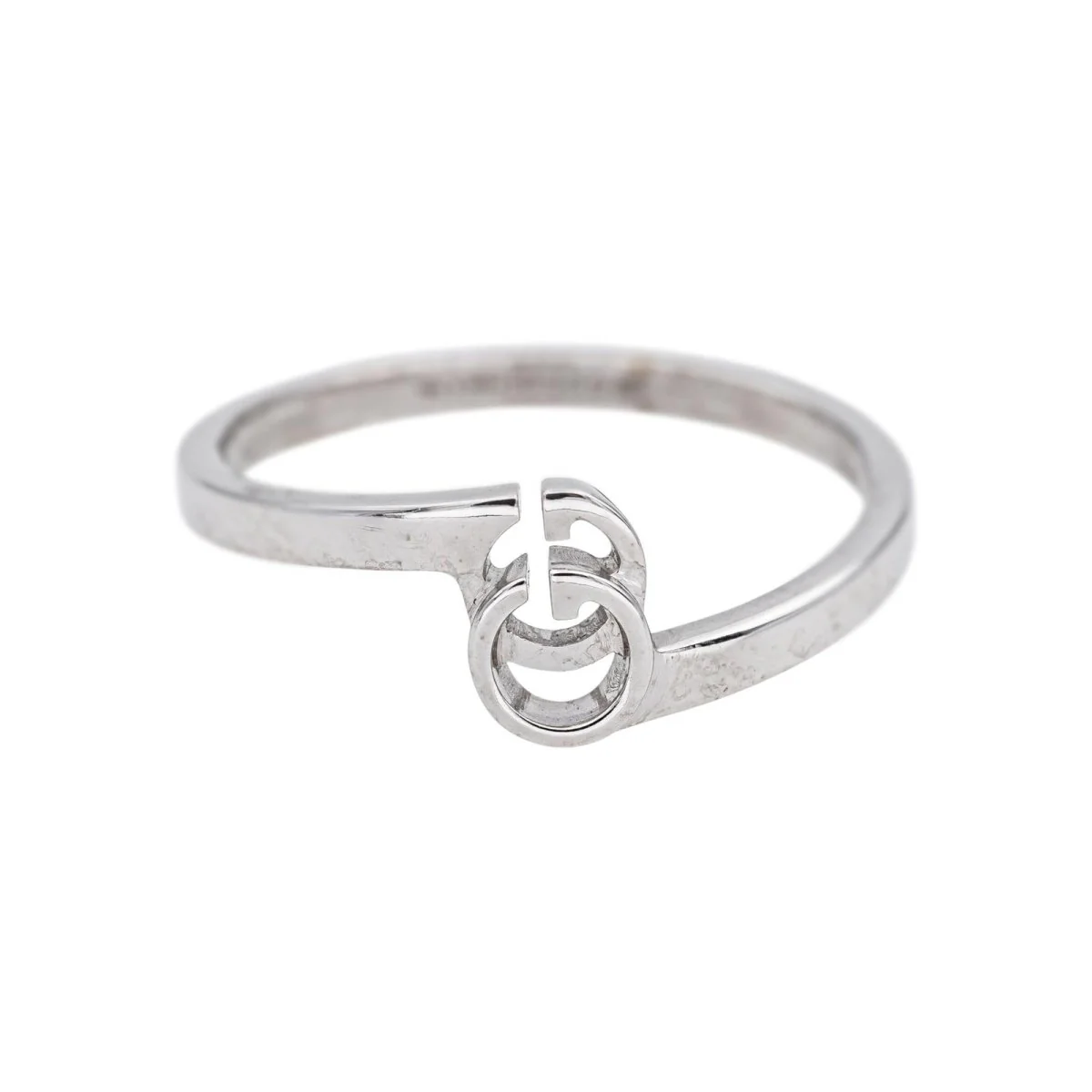Bague GUCCI "GG Running" en or blanc